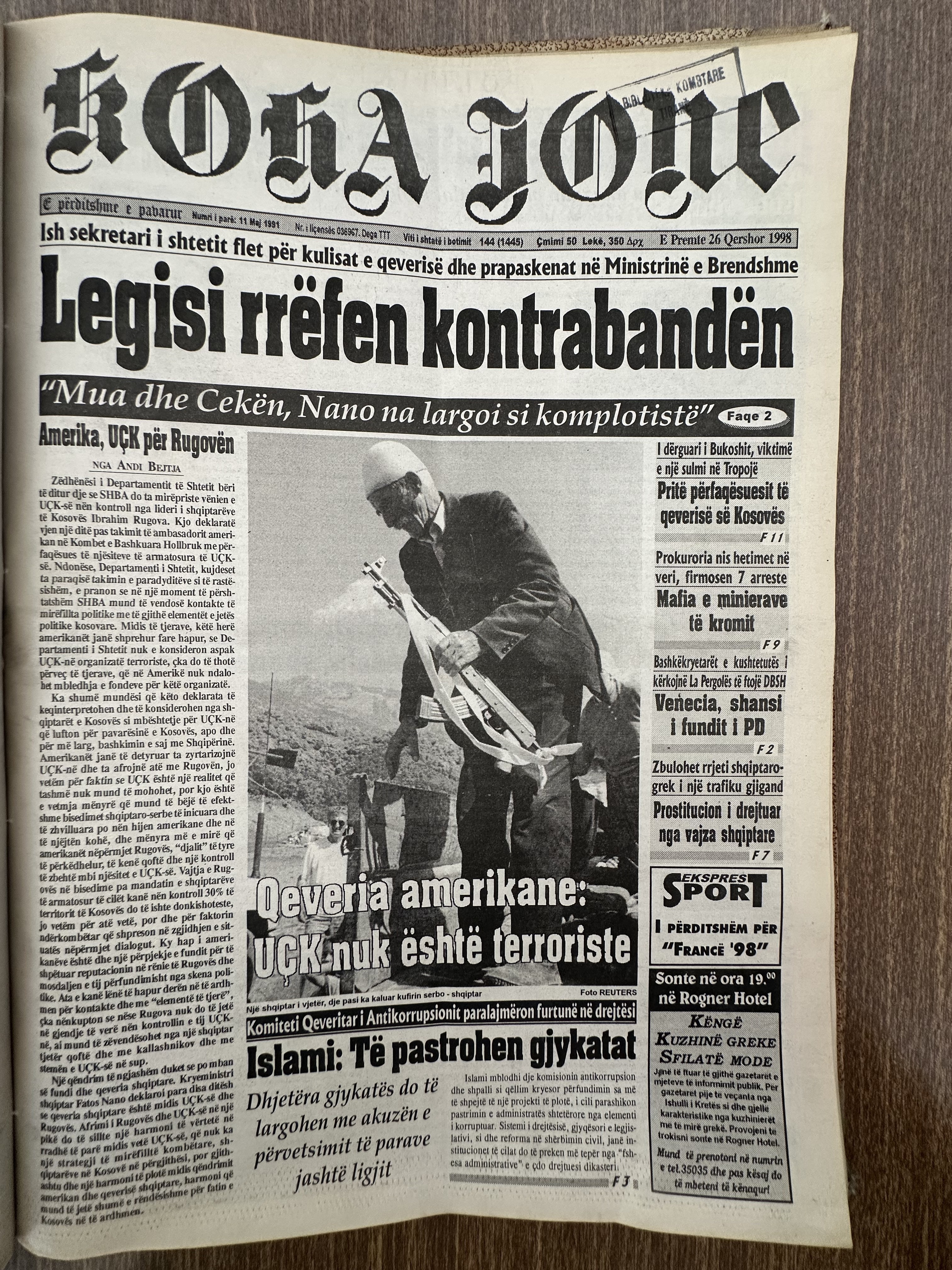 Koha Jonë 1998-06-26